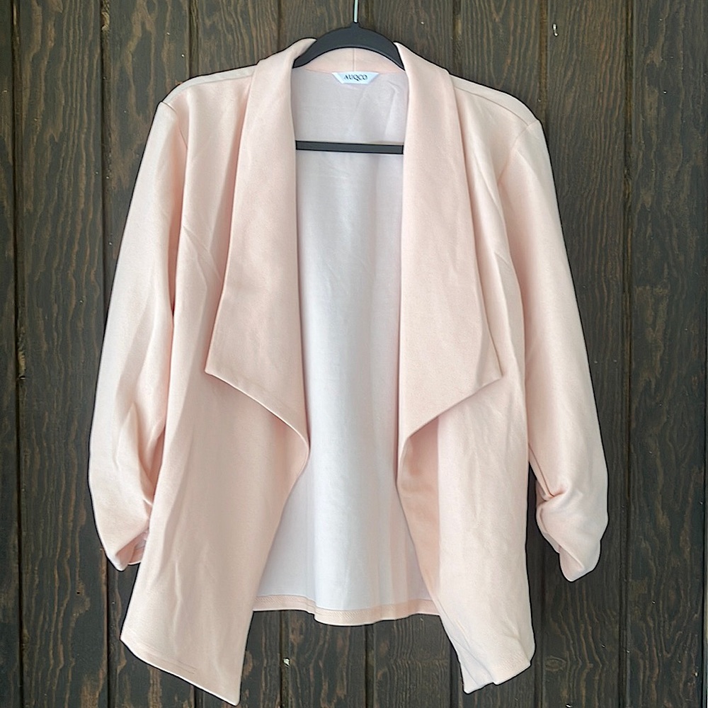 AUQCO light pink blazer woman’s size medium